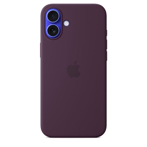 Acheter Coque en silicone avec MagSafe pour iPhone 16 Plus Prune État correct - 38,00 € Coque en silicone avec MagSafe pour iPhone 16 Plus Prune État correct - Apple reconditionné disponible sur Fnac