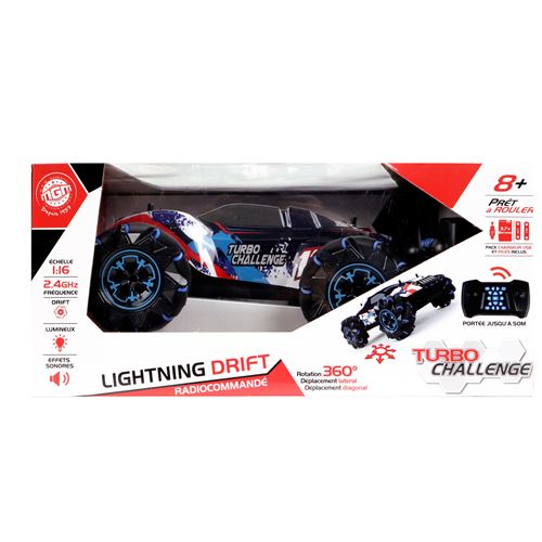 Acheter Voiture radiocommandé Turbo Challenge 4X4 Drifting en PVC Bleu État correct - 34,99 € Voiture radiocommandé Turbo Challenge 4X4 Drifting en PVC Bleu État correct - N/A reconditionné disponible sur Fnac
