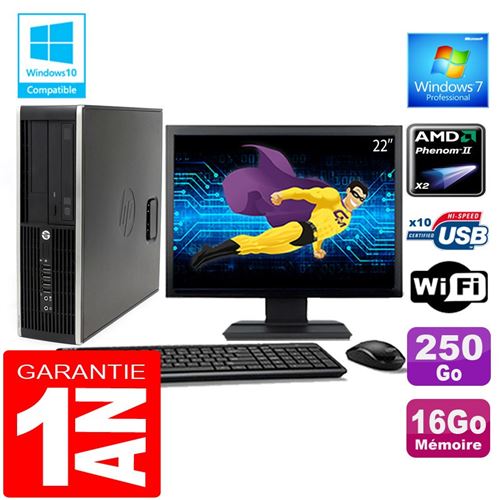 Acheter Pc hp compaq 6005 pro sff amd phenom ii ram 16go disque 250 go wifi w7 ecran 22' État correct - 269,00 € Pc hp compaq 6005 pro sff amd phenom ii ram 16go disque 250 go wifi w7 ecran 22' État correct - Hewlett-Packard reconditionné disponible sur Fnac