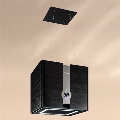 Hotte d'îlot - Klarstein Futurelight Smart - recyclage d'air - 420 m³/h - LED - Contrôle via app État correct - N/A reconditionné disponible sur Fnac