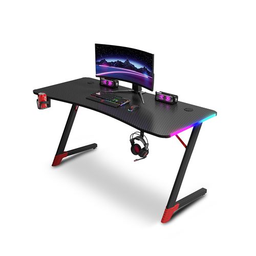 Acheter Bureau ergonomique gamer avec porte gobelet et support casque Urban Factory Ergo LED Noir État correct - 104,99 € Bureau ergonomique gamer avec porte gobelet et support casque Urban Factory Ergo LED Noir État correct - Urban Factory reconditionné disponible sur Fnac