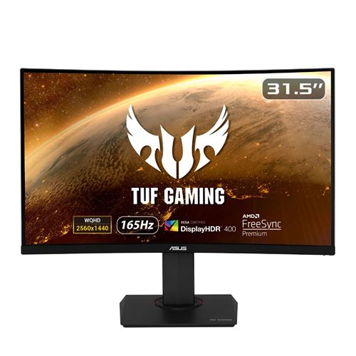 Ecran PC Gaming Asus TUF VG32VQR 31.5"" Incurvé WLED Noir État correct - Asus reconditionné disponible sur Fnac