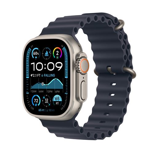 Acheter Apple Watch Ultra 2 GPS + Cellular 49 mm Boîtier en Titane Naturel avec Bracelet Ocean Marine version 2024 État correct - 499,00 € Apple Watch Ultra 2 GPS + Cellular 49 mm Boîtier en Titane Naturel avec Bracelet Ocean Marine version 2024 État correct - Apple reconditionné disponible sur Fnac