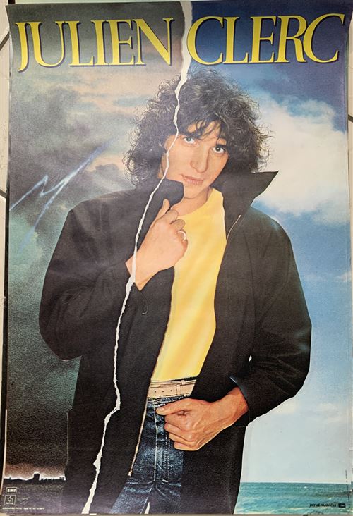 Julien CLERC - Pathé Marconi PROMOTIONELLE - 40x60cm - Affiche État correct - N/A reconditionné disponible sur Fnac