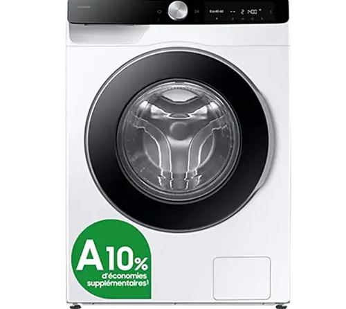 SAMSUNG - Lave-linge Ouverture frontale 3, WW90DG6U85LKU3, Blanc, L:60cm, H:85cm, P:55cm, Classe énergétique : A État correct - N/A reconditionné disponible sur Fnac