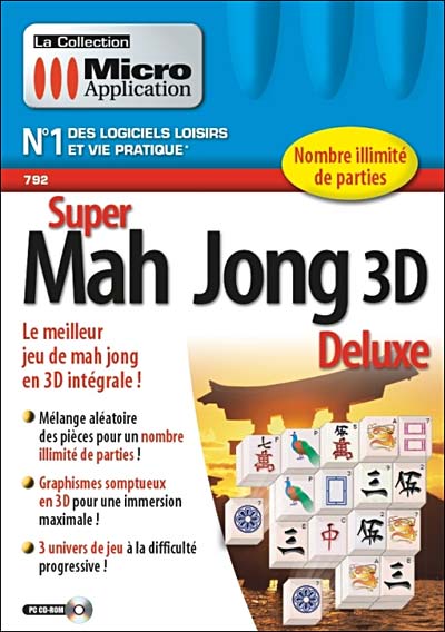 Acheter Super Mah Jong 3D Deluxe État correct - 13,00 € Super Mah Jong 3D Deluxe État correct - Avanquest reconditionné disponible sur Fnac