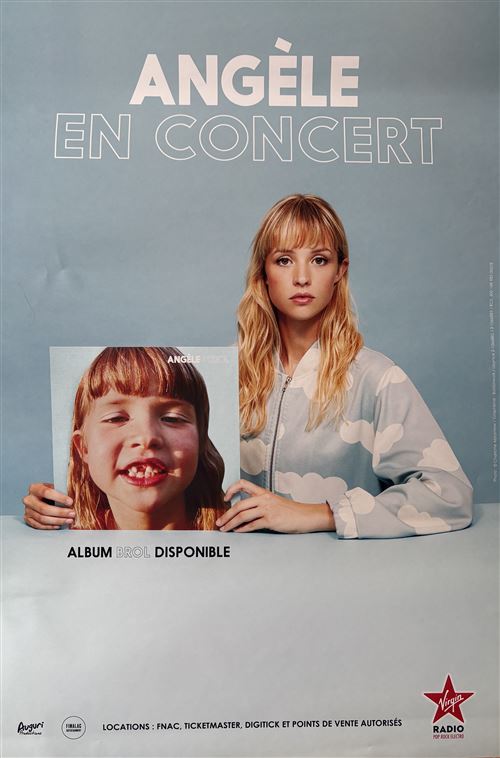 Affiche - Angèle - En Concert - 40x60cm État correct - N/A reconditionné disponible sur Fnac