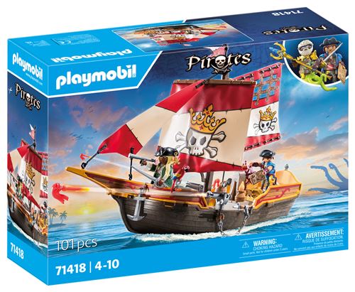 Playmobil Les pirates 71418 Chaloupe des pirates État correct - Playmobil reconditionné disponible sur Fnac