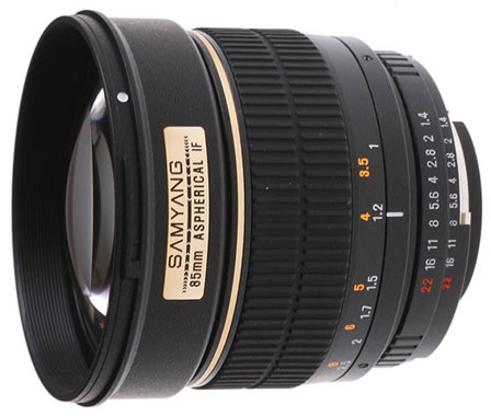 Objectif reflex Samyang 85 mm f/1.4 Asphérical IF; Monture Sony Alpha État correct - Samyang reconditionné disponible sur Fnac