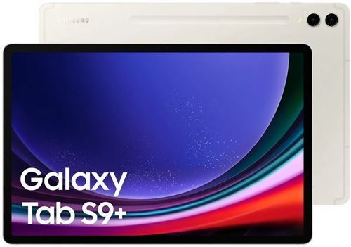 Samsung Galaxy Tab S9+ - Tablette - Android 13 - 512 Go - 12.4"" AMOLED dynamique 2X (2800 x 1752) - Logement microSD - beige État correct - Samsung reconditionné disponible sur Fnac