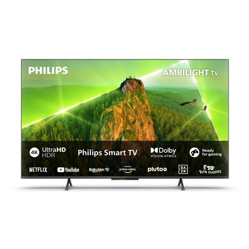 TV LED Philips 65PUS8108 164 cm 4K UHD Smart TV Chrome satiné - État correct Philips sur Fnac