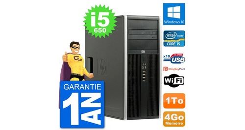 Pc tour hp 8100 elite intel core i5-650 ram 4go disque dur 1to windows 10 wifi État correct - N/A reconditionné disponible sur Fnac