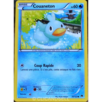 carte Pokémon 36/122 Couaneton 60 PV XY - Rupture Turbo NEUF FR État correct - Pokémon reconditionné disponible sur Fnac
