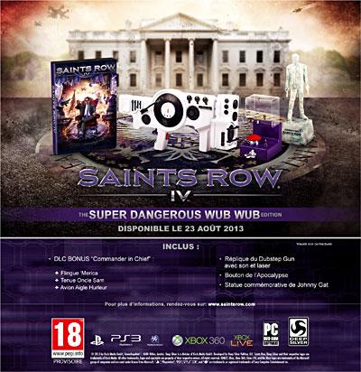 Saints Row 4 Edition Super Dangerous Wub Wub Collector Xbox 360 État correct - Koch Media reconditionné disponible sur Fnac