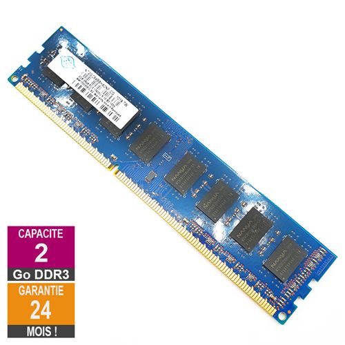 Acheter Barrette Mémoire 2Go RAM DDR3 Nanya NT2GC64B8HA0NF-CG DIMM PC3-10600U 2Rx8 État correct - 14,21 € Barrette Mémoire 2Go RAM DDR3 Nanya NT2GC64B8HA0NF-CG DIMM PC3-10600U 2Rx8 État correct - Nanya Technology Corporation reconditionné disponible sur Fnac
