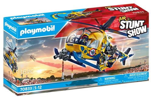 Acheter Playmobil 70833 Air Stuntshow Hélicoptère et équipe de tournage État correct - 50,00 € Playmobil 70833 Air Stuntshow Hélicoptère et équipe de tournage État correct - Playmobil reconditionné disponible sur Fnac