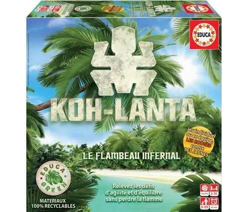 Koh Lanta - Jeu de société - Vert et bleu - 2 joueurs et plus - Dès 8 ans État correct - N/A reconditionné disponible sur Fnac