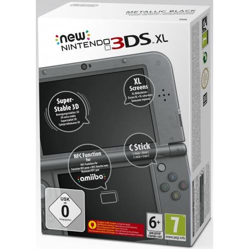 Console Nintendo New 3DS XL Noir Métallisée