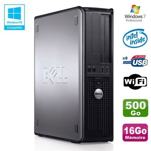 Acheter Pc dell optiplex 780 dt intel e5200 2,5ghz 16go disque 500go wifi win 7 pro État correct - 149,00 € Pc dell optiplex 780 dt intel e5200 2,5ghz 16go disque 500go wifi win 7 pro État correct - Dell reconditionné disponible sur Fnac
