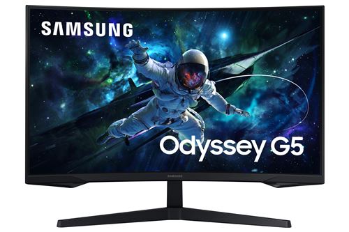 Ecran PC Gaming Samsung Odyssey G55C 32"" Incurvé WQHD Noir État correct - Samsung reconditionné disponible sur Fnac