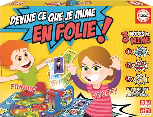 Jeu de cartes Educa Devine ce que je mime en folie État correct - N/A reconditionné disponible sur Fnac