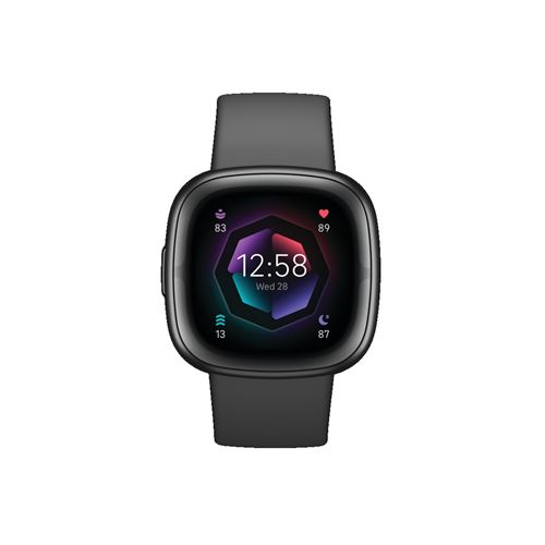 Montre connectée Fitbit Sense 2 Noir inclus 6 mois à Fitbit Premium État correct - Fitbit reconditionné disponible sur Fnac