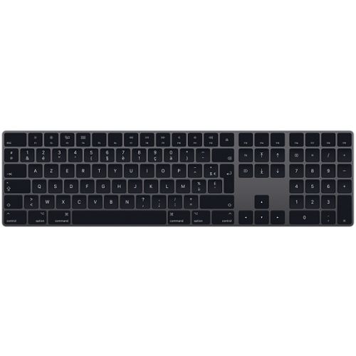 Clavier Apple Magic Keyboard avec pavé numérique Gris Sidéral État correct - Apple reconditionné disponible sur Fnac