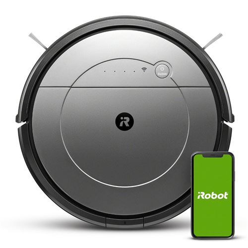 Aspirateur robot Irobot Roomba Combo R1138 Gris et Noir État correct - iRobot reconditionné disponible sur Fnac