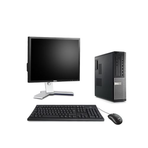 Pc occasion Dell Optiplex 7010 Desktop + Ecran 19'' - Noir - Intel Core i5-3470 / 3.20 GHz - RAM 4 Go - HDD 500 Go - DVD - Gigabit Ethernet - Ubuntu / Linux État correct - Dell reconditionné disponible sur Fnac