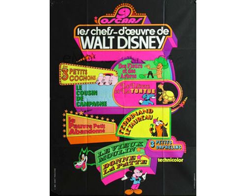 Les chefs-d'œuvre de walt disney AFFICHE CINEMA ORIGINALE État correct - N/A reconditionné disponible sur Fnac