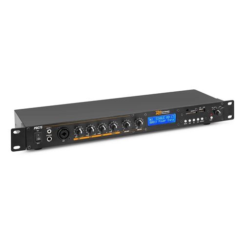 Power Dynamics PDC75 Lecteur multimédia avec connexions RCA XLR Bluetooth USB SD et Radio FM - noir État correct - Power Dynamics reconditionné disponible sur Fnac