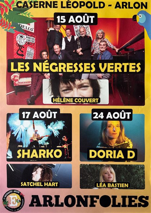 Affiche - Arlonfolies 2022 - Les Négresses Vertes / Sakiro - 60x80cm État correct - N/A reconditionné disponible sur Fnac