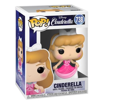 Figurine Funko Pop Disney Cendrillon en robe rose État correct - Funko reconditionné disponible sur Fnac