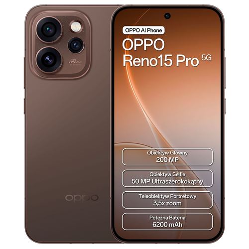 OPPO 15 Pro 5G 16,1 cm (6.32"") Double SIM Android 16.0 4G USB Type-C 12 Go 512 Go 6200 mAh Noir État correct - Oppo reconditionné disponible sur Fnac