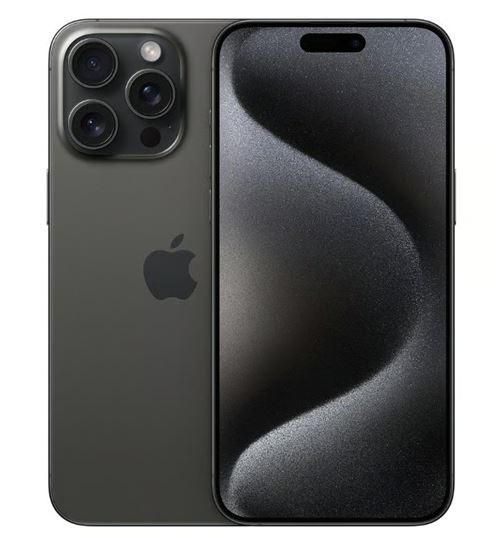 Apple iPhone 15 Pro Max 6,7"" 512 Go Titane noir Reconditionné avec batterie neuve État correct - N/A reconditionné disponible sur Fnac