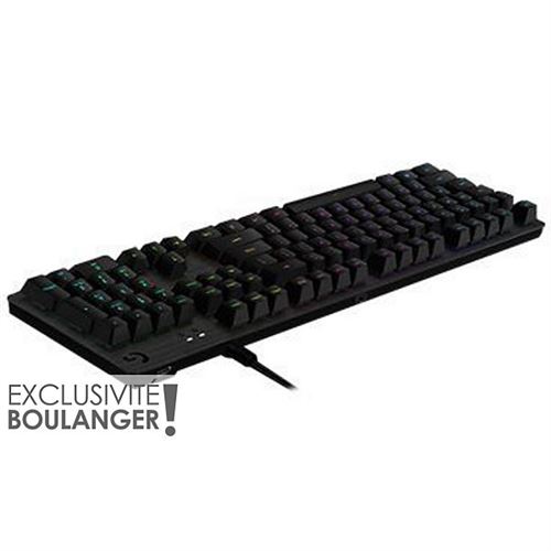 Logitech Gaming G512 - Clavier - backlit - USB - AZERTY - Français - commutateur : GX Blue - carbone État correct - N/A reconditionné disponible sur Fnac