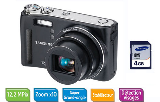 Samsung WB560 Noir + Carte SDHC 4 Go État correct - Samsung reconditionné disponible sur Fnac