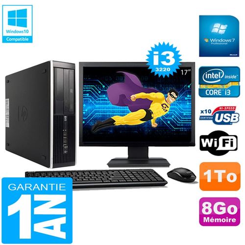 Acheter Pc hp compaq pro 6300 sff i3-3220 8go 1to graveur dvd wifi w7 ecran 17' État correct - 279,00 € Pc hp compaq pro 6300 sff i3-3220 8go 1to graveur dvd wifi w7 ecran 17' État correct - Hewlett-Packard reconditionné disponible sur Fnac