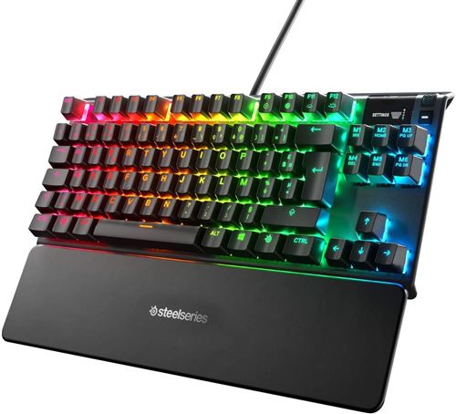 Clavier Gaming filaire SteelSeries Apex Pro TKL RVB Noir État correct - SteelSeries reconditionné disponible sur Fnac