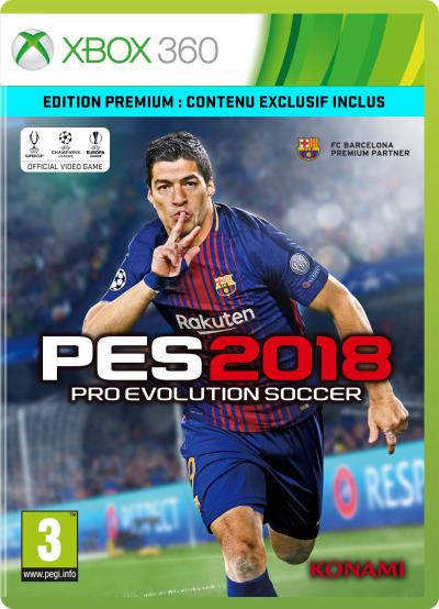 Acheter PES 2018 Edition Premium Day One Xbox 360 État correct - 39,70 € PES 2018 Edition Premium Day One Xbox 360 État correct - Konami reconditionné disponible sur Fnac