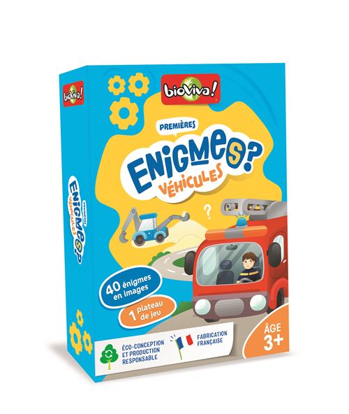 Jeu de cartes Bioviva Mes Premières Enigmes Véhicules État correct - Bioviva reconditionné disponible sur Fnac