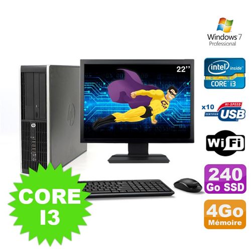 Acheter Pc hp compaq elite 8100 sff core i3-530 4go 240go ssd dvd wifi w7 ecran 22' État correct - 289,00 € Pc hp compaq elite 8100 sff core i3-530 4go 240go ssd dvd wifi w7 ecran 22' État correct - Hewlett-Packard reconditionné disponible sur Fnac