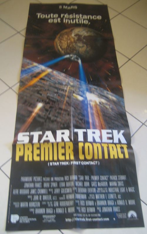 Star trek premier contact AFFICHE CINEMA ORIGINALE État correct - N/A reconditionné disponible sur Fnac