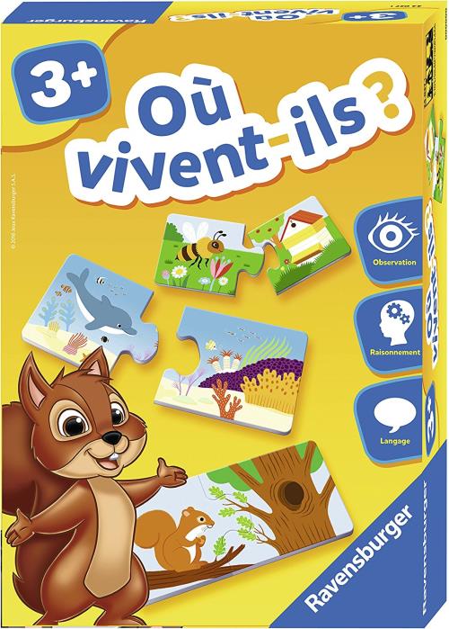 Acheter Jeu éducatif Où vivent-ils ? Ravensburger État correct - 22,40 € Jeu éducatif Où vivent-ils ? Ravensburger État correct - Ravensburger reconditionné disponible sur Fnac