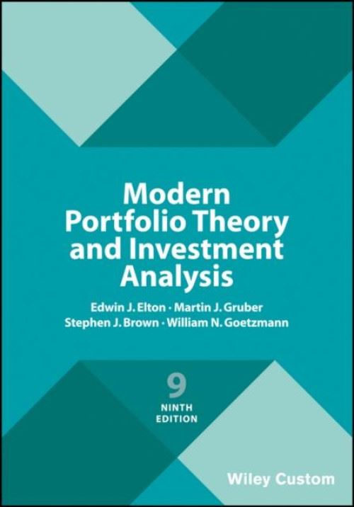 Modern Portfolio Theory and Investment Analysis État correct - N/A reconditionné disponible sur Fnac