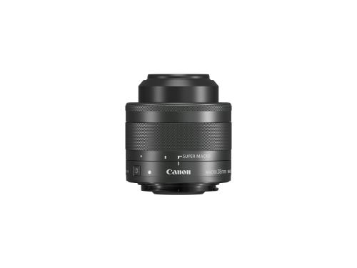 Objectif hybride Canon EF-M 28mm f/3,5 Macro IS STM noir avec éclairage LED incorporé État correct - Canon reconditionné disponible sur Fnac