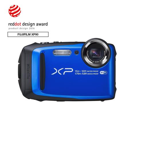 Compact Fujifilm FinePix XP90 Bleu État correct - Fujifilm reconditionné disponible sur Fnac