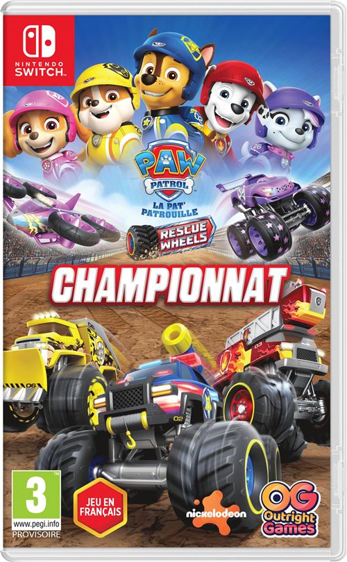 Paw Patrol™ : Rescue Wheels™ - Championnat Nintendo Switch État correct - Bandai Namco reconditionné disponible sur Fnac
