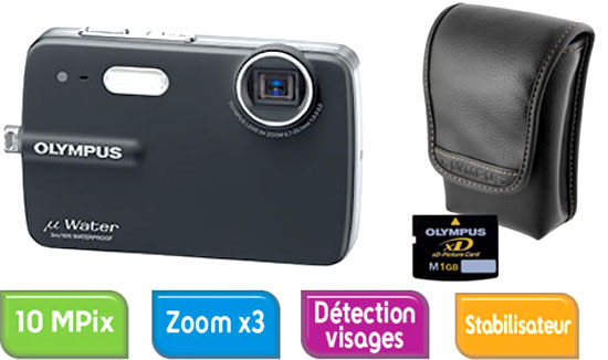 Acheter Olympus µ STYLUS-550 WP (étanche) Noir Pack Fnac : Etui + Carte xD 1 Go État correct - 79,95 € Olympus µ STYLUS-550 WP (étanche) Noir Pack Fnac : Etui + Carte xD 1 Go État correct - Olympus reconditionné disponible sur Fnac