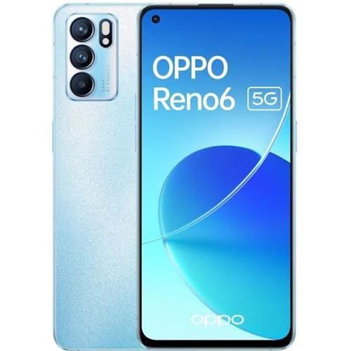 OPPO RENO6 128GB Bleu (2021) - Reconditionné - Excellent état État correct - N/A reconditionné disponible sur Fnac
